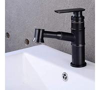 GGYTMQL Copper Retro Belt Pulls Out Spray Head, Kitchen Faucet,High Profile Hot and Cold Mixer,Kitchen Sink Faucet(High My)
