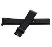 GGYTMQL Corum Authentic 21mm x 18mm Black Rubber Watch Band Strap