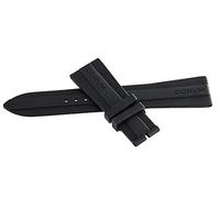 GGYTMQL Corum Authentic 22mm x 18mm Black Rubber Watch Band Strap