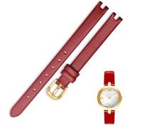 GGYTMQL Cowhide leather Watch band for Notched 1853 Flamenco Series T003/209 Women Watch Chain Strap 8mm 10mm 12mm