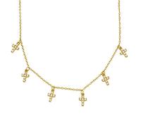 GGYTMQL Cross Diamond 925 Necklace for Women Chain Choker collares Collar