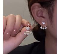 GGYTMQL Crystal Tassel Long Earrings for Women Geometric Rhinestone Earrings Jewelry Gifts