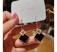 GGYTMQL Crystal Tassel Long Earrings for Women Geometric Rhinestone Earrings Jewelry Gifts
