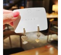 GGYTMQL Crystal Tassel Long Earrings for Women Geometric Rhinestone Earrings Jewelry Gifts