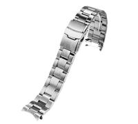 GGYTMQL Curved End Stainless Steel Universal Watch Bands Men's And Women's Watch Band Accessories
