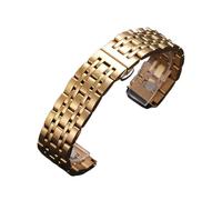 GGYTMQL Curved End Strap Arc 16mm 18mm 19mm 20mm 21mm 22mm Metal Wristbelt Solid Stainless Steel Watch Band