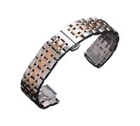 GGYTMQL Curved End Strap Arc 16mm 18mm 19mm 20mm 21mm 22mm Metal Wristbelt Solid Stainless Steel Watch Band