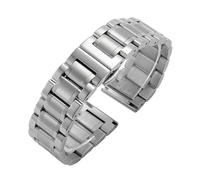 GGYTMQL Curved End Universal Strap Solid Stainless Steel Watch Bands