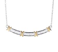 GGYTMQL Cut Diamond Cross Pendant Real 925 Long Party Wedding Pendants Necklace for Women moissanite Jewelry