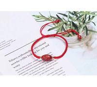 GGYTMQL Decor Stone Natural Quartz Crystal Cinnabar Handmade Bracelet Gift natural stone