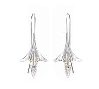 GGYTMQL delicate and beautiful flower women's creative jewelry quirky earrings