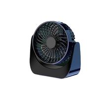 GGYTMQL Desktop fan mini USB fan turbo electric fan silent portable dormitory small appliances strong wind small fan Fans (Color : Dark Blue)