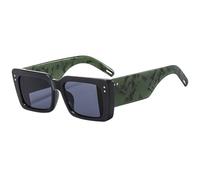 GGYTMQL Double Color Women Sunglasses Retro Rivets Decoration Wide Legs Men Shades UV400 Sun Glasses
