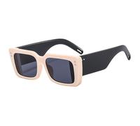 GGYTMQL Double Color Women Sunglasses Retro Rivets Decoration Wide Legs Men Shades UV400 Sun Glasses