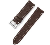 GGYTMQL Double-Sided Leather 18mm 20mm 22mm 24mm Watchband Quick Release Watch Band Strap Men Women Yellow Red Black Watch Accessories(D,24mm)