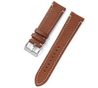 GGYTMQL Double-Sided Leather 18mm 20mm 22mm 24mm Watchband Quick Release Watch Band Strap Men Women Yellow Red Black Watch Accessories(D,24mm)