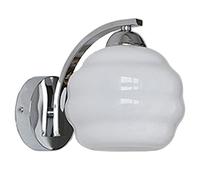 GGYTMQL e27 Glass Ball Indoor Wall lamp Shade, Scandinavian Minimalist Wall Mount Light, Interior Decorative Iron Wall Sconce Fixture, for Cafe Bathroom Hallway Wall Lighting