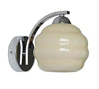 GGYTMQL e27 Glass Ball Indoor Wall lamp Shade， Scandinavian Minimalist Wall Mount Light， Interior Decorative Iron Wall Sconce Fixture， for Cafe Bathroom Hallway Wall Lighting