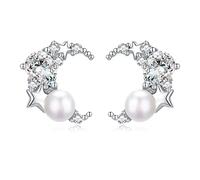 GGYTMQL Earrings, Earrings for Women, Moon & Pearl Earrings Earrings ui
