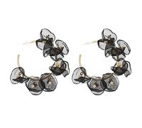 GGYTMQL earrings for women, blue petals, jewelry for summer vacation, beautiful jewelry.