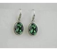 GGYTMQL Earrings for Women, Chinese Style Eardrop Earrings S925 Vintage Faceted Crystal Earrings in blue