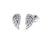 GGYTMQL Earrings for Women, Dazzling Vintage Wings Stud Earrings For Women Ear Stud Jewelry Fine Jewelry