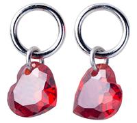 GGYTMQL Earrings for Women, S925 Earrings Female Korean Fashion Red Love Earrings Temperament Short Female earring