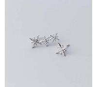 GGYTMQL Earrings for Women, S925 Earrings Female Korean Style Earrings Simple Star Diamond Sweet earring