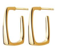 GGYTMQL Earrings for Women, S925 Earrings Female Korean Style Simple Hollow Square Short Ear Hook Fashion Geometric Earrings