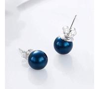 GGYTMQL Earrings for Women, S925 Earrings New Elegant Japanese And Korean Simple Beauty, Blue,