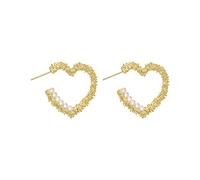 GGYTMQL Earrings Irregular Hollow Heart Pendants Earrings Twisted Geometric Personality Earrings for Women High-end earrings