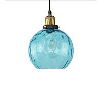 GGYTMQL Elegant Blue Crystal Night lamp for Children's Room, e27 Height Adjustable Night lamp for Hanging on The Ceiling of The Islands