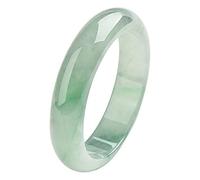 GGYTMQL Elegant Classical Jade Bangle Bracelet for Women Girls, Natural Green Jade Bracelets Handcrafted Jewelry with Box, 53-64mm,57-58mm