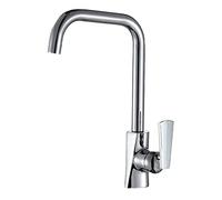 GGYTMQL Elevated Kitchen Faucet Kitchen Sink Faucet Environmental Protection Cold Water Mixer Single-Handled Plating Single-Connected Lead-Free Rotary