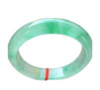 GGYTMQL Emerald Jade Bangle ice Floating Green Flower Jadeite Bracelet Jewelry Accessories(57-58mm)