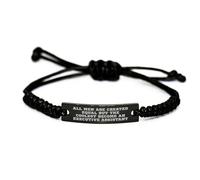 GGYTMQL Executive Assistants Unite! Funny Rope Bracelet Gifts for Executive Assistants, Perfect Christmas Unique Gifts from Boss or Manager to Ambitious Professionals, Small, Nylon, no gemstone