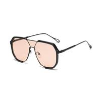 GGYTMQL Fashion Double Beam Large Frame Polygonal Sunglasses Fashion Glasses
