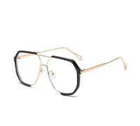GGYTMQL Fashion Double Beam Large Frame Polygonal Sunglasses Fashion Glasses