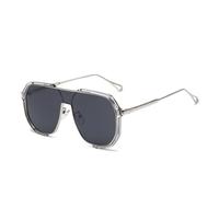 GGYTMQL Fashion Double Beam Large Frame Polygonal Sunglasses Fashion Glasses