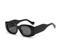 GGYTMQL Fashion Oval Women Glasses Retro Gradient Shades Uv400 Men Wide Legs