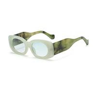 GGYTMQL Fashion Oval Women Glasses Retro Gradient Shades Uv400 Men Wide Legs
