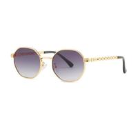 GGYTMQL Fashion Polygon Sunglasses Women Men Sun Glasses Lady Metal Retro
