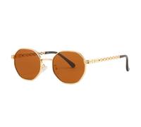 GGYTMQL Fashion Polygon Sunglasses Women Men Sun Glasses Lady Metal Retro