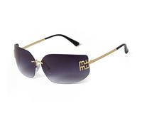 GGYTMQL Fashion Rimless Rectangle Sunglasses for Women Luxury Silver Frameless Sun Glasses Female UV400