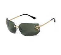GGYTMQL Fashion Rimless Rectangle Sunglasses for Women Luxury Silver Frameless Sun Glasses Female UV400