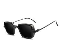 GGYTMQL Fashion Square Metal Men Sunglasses Vintage Anti-reflective Mirror Glasses Classic Design Women Sun Glasses Uv400