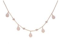 GGYTMQL Fashion Women Girl Charm Jewelry Micro Pave Spared Bling Tear Water Drop Stone Choker Necklaces