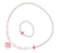 GGYTMQL Fashionable Pearl Necklace Bracelet Set Dazzling Pearl Design for Women's Party Wear Dinner Wedding