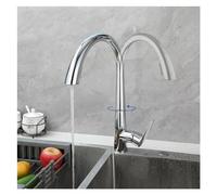 GGYTMQL Faucet, Kitchen Faucet Pull Out Sprayer Polished e Single Handle High Arc Kitchen Sink Faucets with 2 Function Mixer Tap Beauty Comes