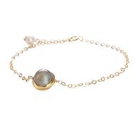 GGYTMQL Feng Shui Crystal Bracelet for Women Healing Natural Strawberry Quartz Lapis Lazuli Variety Gemstones Sterling Silver Gold Plated Bracelet Vacation Jewelry Amulet Attracts Luck,Rose Quartz